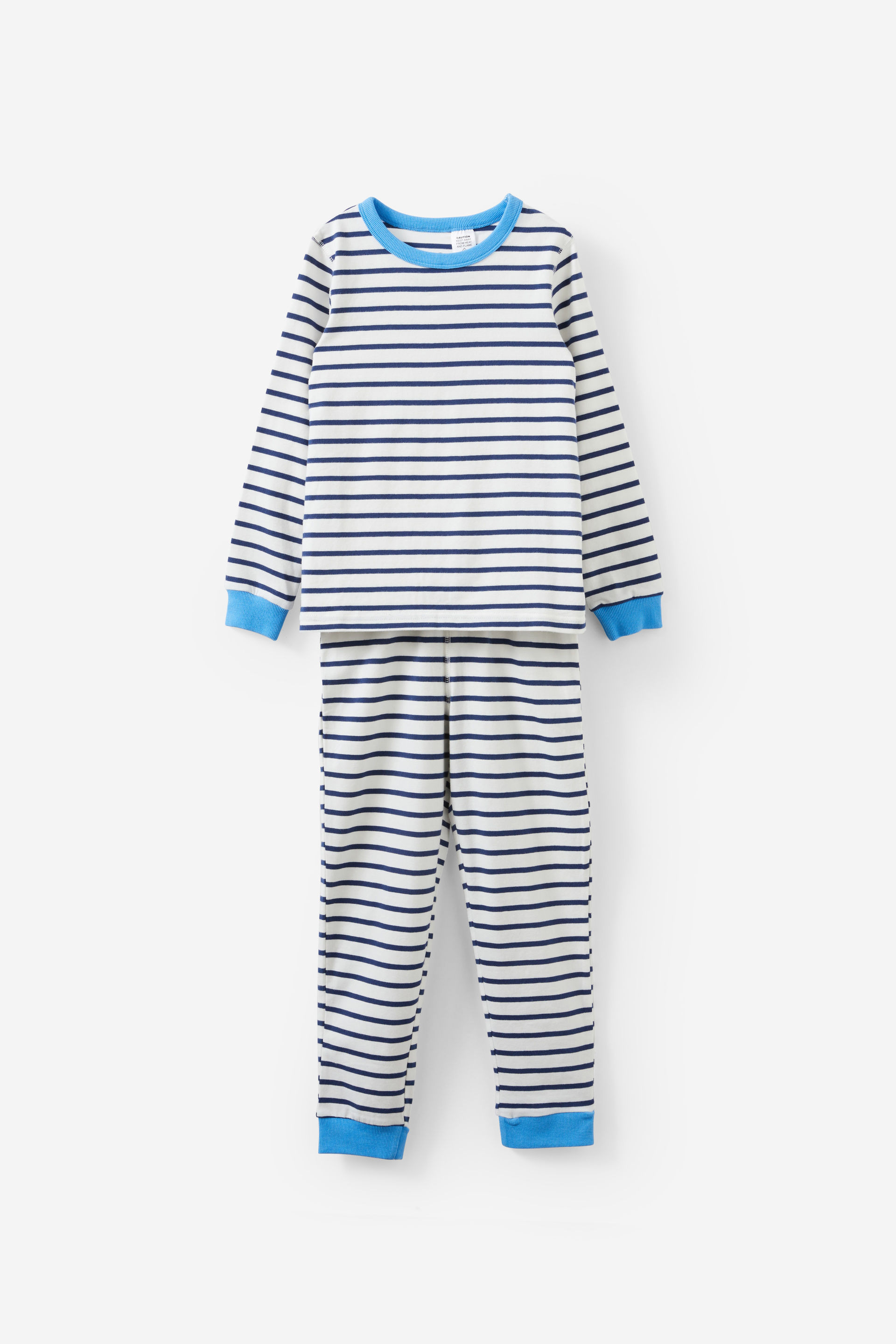 Cotton On Kids - Ace Long Sleeve Pyjama Set - Marian stripe vanilla/in the navy | Cotton On (ANZ)