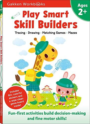 Play Smart Skill Builders Age 2+: Preschool Activity Workbook with Stickers for Toddlers Ages 2, ... | Amazon (US)