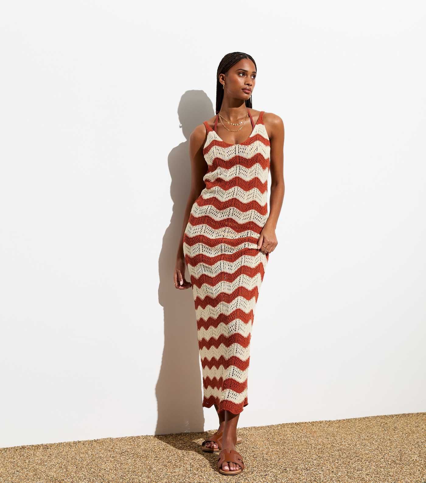 Red Crochet Knit Maxi Dress
						
						Add to Saved Items
						Remove from Saved Items | New Look (UK)