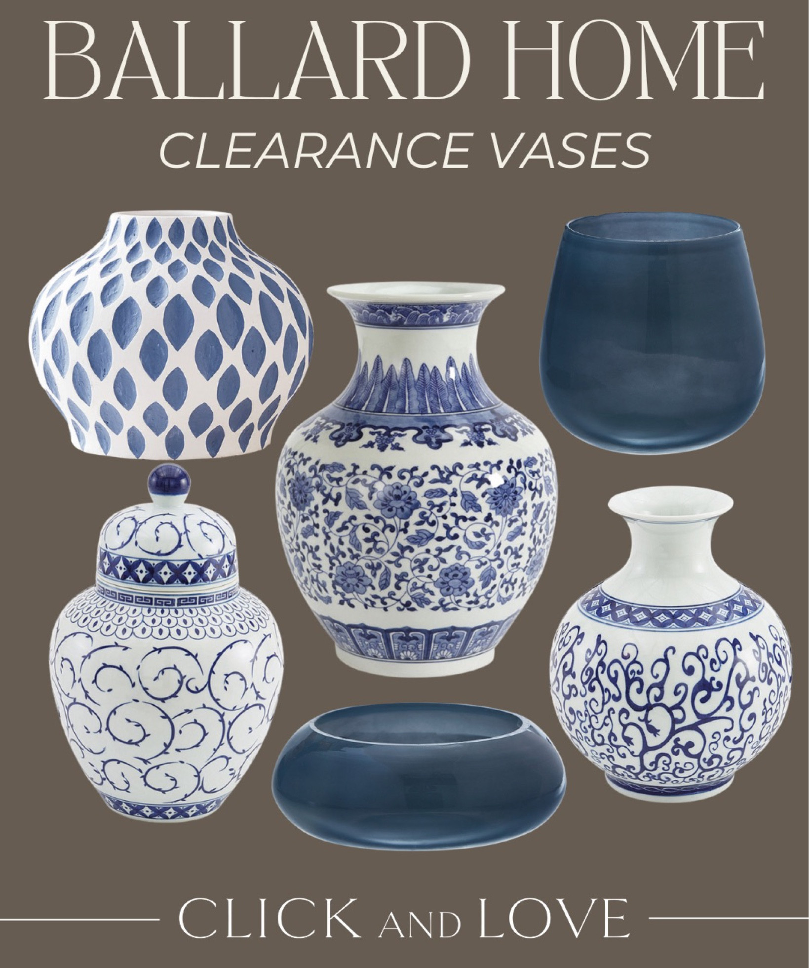 Blue + White classic vases on sale this week at Ballard. These are staple pieces for every shelf or dining space. 


Ballard, Ballard Home, Home Furniture, Home Decor, Furniture Sale, Accent Decor, Accent Chair, Accent Table, Console, Side Table, Storage Cabinet, Living Room, Bedroom, Den, Foyer, Neutral Decor, Budge Friendly Decor, Wooden Furniture, Dresser, Bench, Accent Lighting, Pendant, Vase, Accent Pillow, Sconces, Wall Decor, Sale Finds

#LTKfamily #LTKhome #LTKstyletip