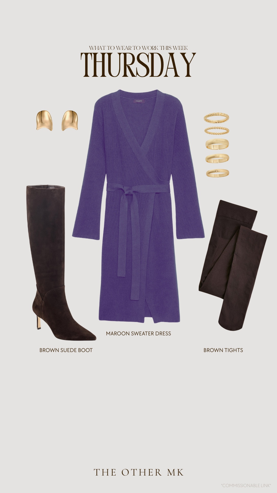 What to wear to work this week
Knit wrap dress, fall work outfit, classic work style, corporate outfit 

#LTKMidsize #LTKWorkwear #LTKStyleTip