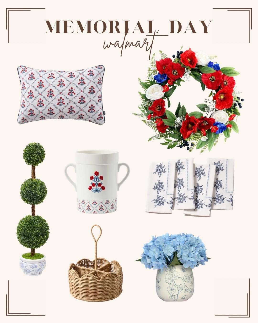 Memorial Day / 4th of July / patriotic hosting finds from Walmart