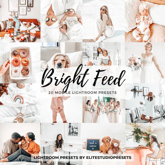 20 PACK Lightroom Mobile Desktop Presets Bright Feed Natural | Etsy | Etsy (US)