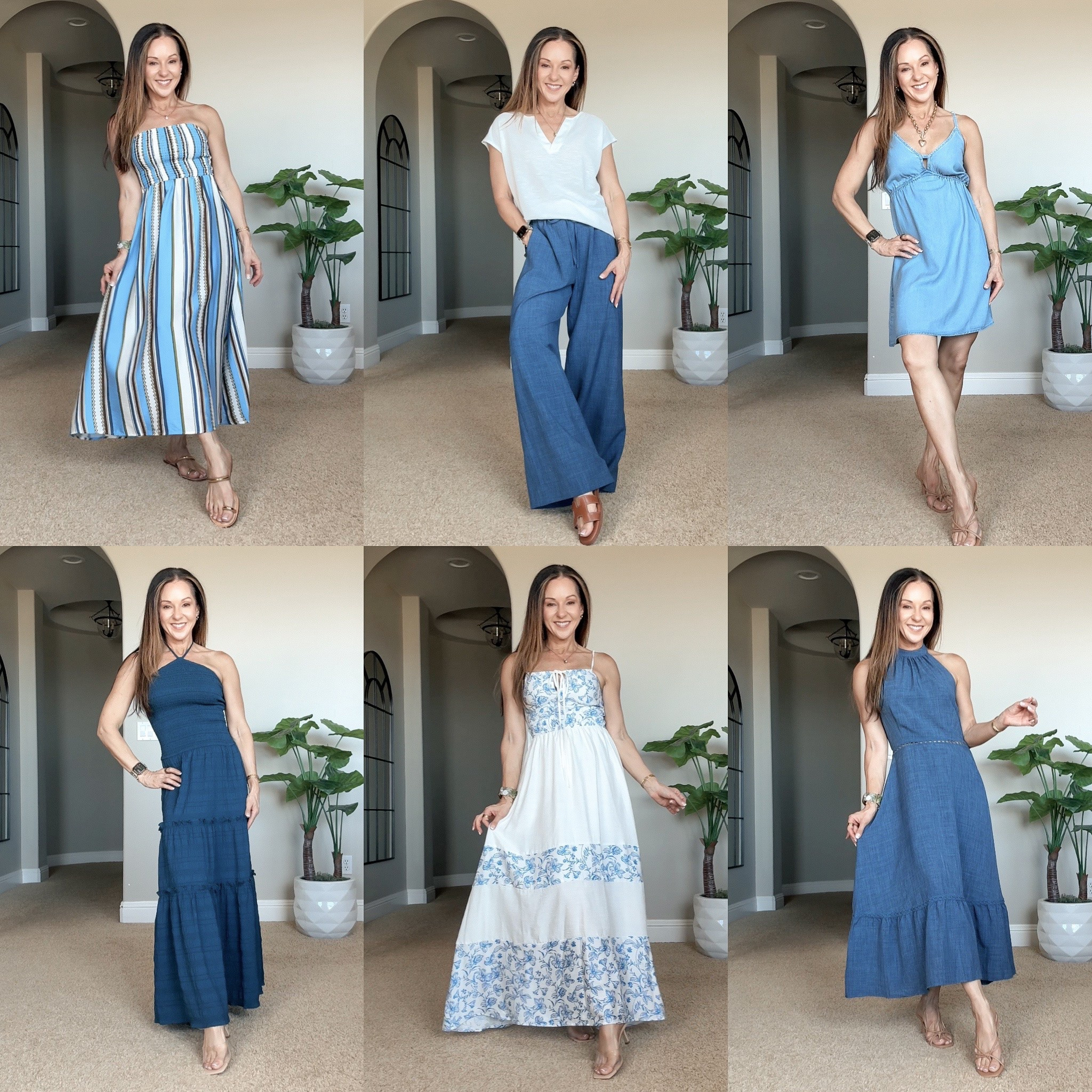 @cupshe denim & blues Tryon 

Use "Holly" for 15% off $70+ and 20% off $135+

For ref: I'm 5'1", 107lbs.
Wearing size XS in everything or small if XS is not available.

** The white shirt is currently sold out

#LTKOver40 #LTKPetite #LTKTravel