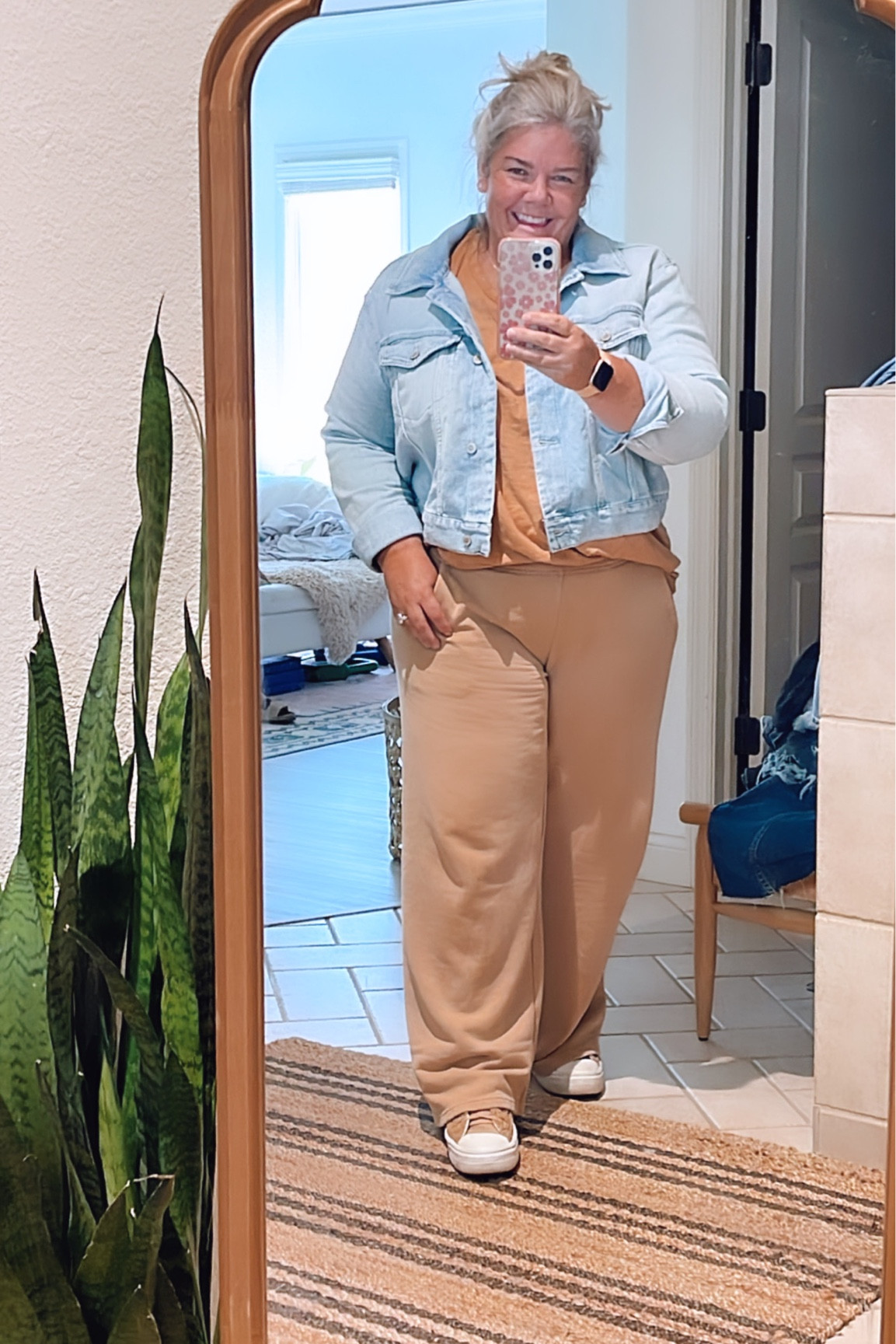 I gotta be comfy for pumpkin hunting!! That’s what I love about these offline by aerie wide leg pants! Not just for lounging but so comfy! They run big these are a L/short and I’m usually a XL/16 at 5’4”. On sale for reward members!#falloutfit #fallstylinspo #aerie #offline

#LTKover40 #LTKmidsize #LTKSale