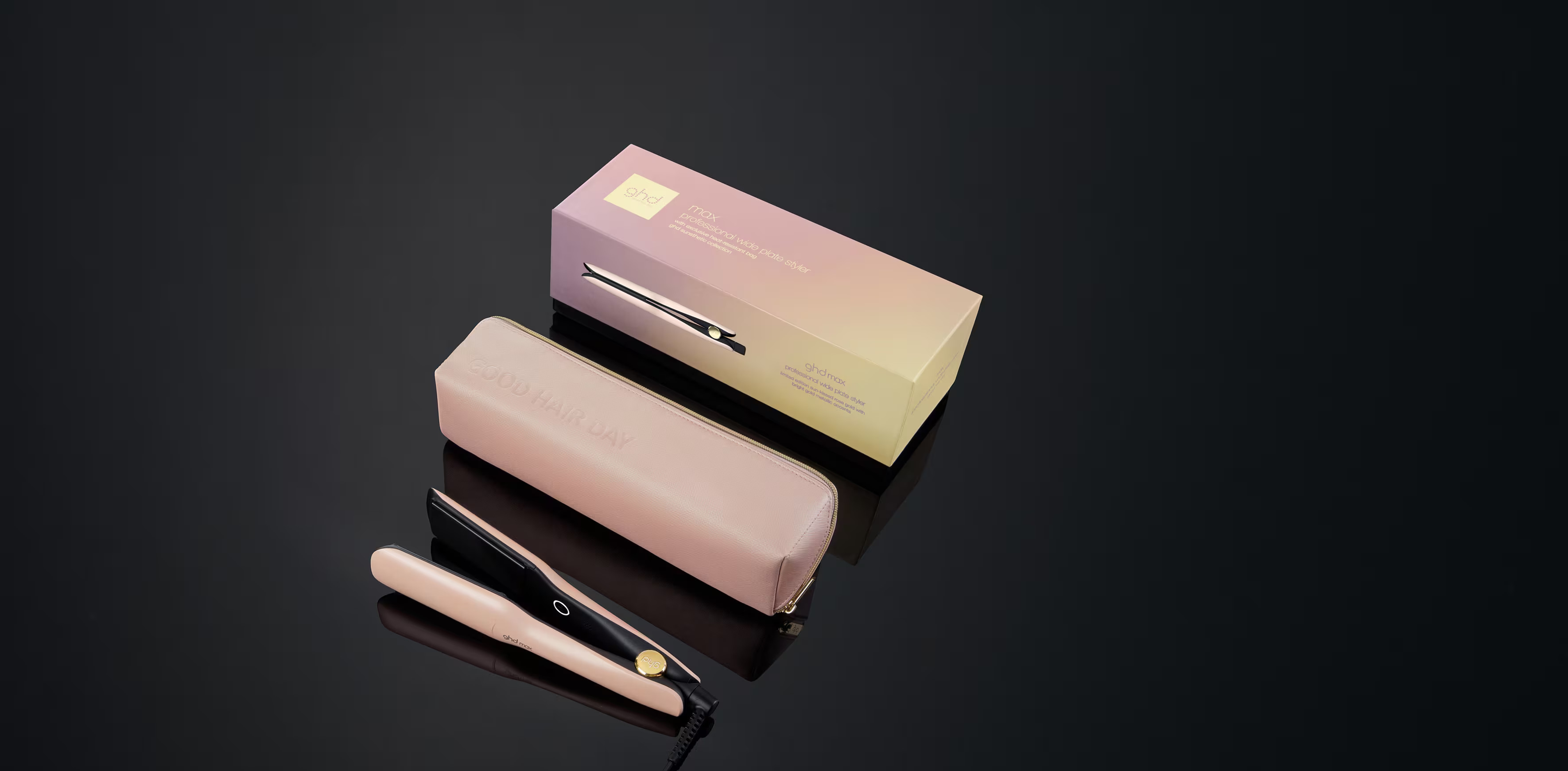 Plancha de pelo ghd max en cálido color oro rosa | ghd ES