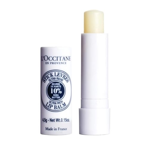 L'OCCITANE Ultra-Rich 10% Shea Butter Nourishing Lip Balm Stick: Moisturize Dry Lips, Twist Up, Softening, With Beeswax and Castor Oil, Silicone-Free | Amazon (US)