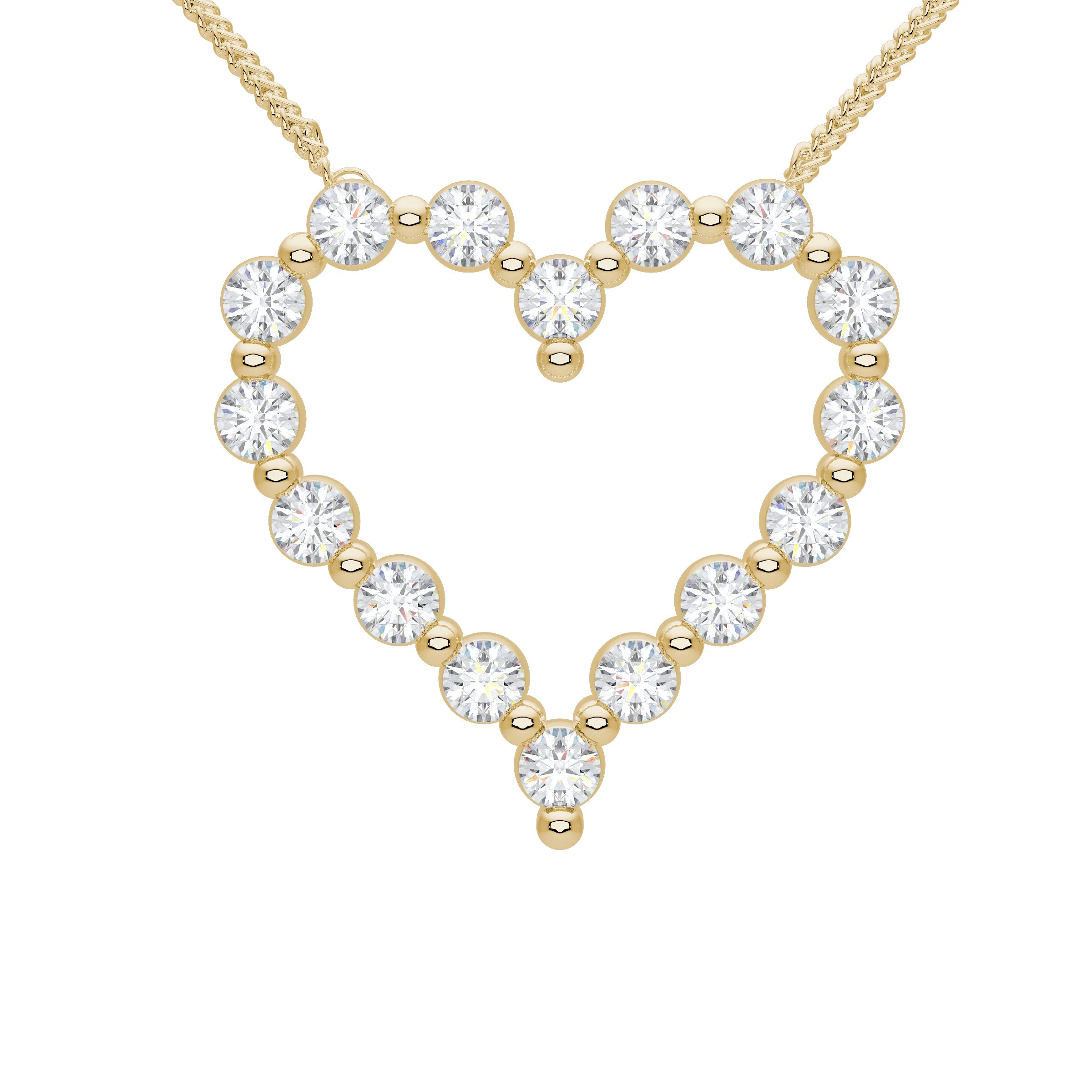 Little Posie Charlie Cloud® Floating Diamond Heart Necklace 0.56 ctw | RW Fine Jewelry