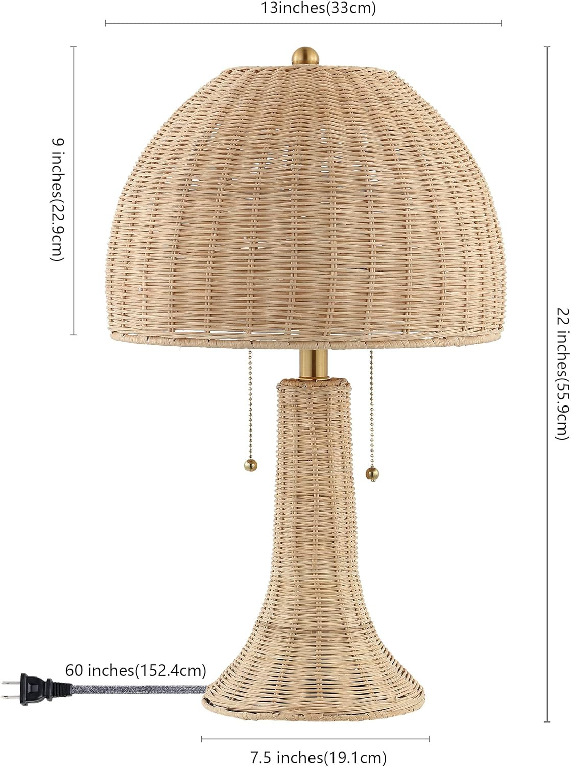 JONATHAN Y JYL4040A Joanie 22'' Bohemian Rustic Iron LED Table Lamp Farmhouse Coastal Bedside Des... | Amazon (US)