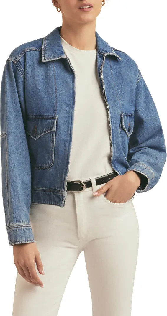 The Robert Front Zip Denim Jacket | Nordstrom