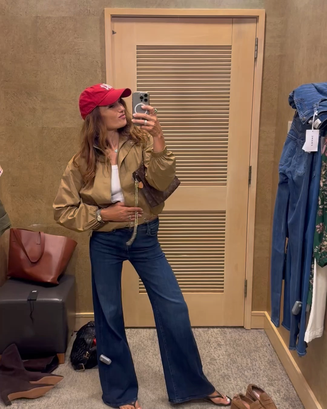 Nordstrom anniversary sale 
Mother jeans tts I wear 26
Jacket in small 
Tank