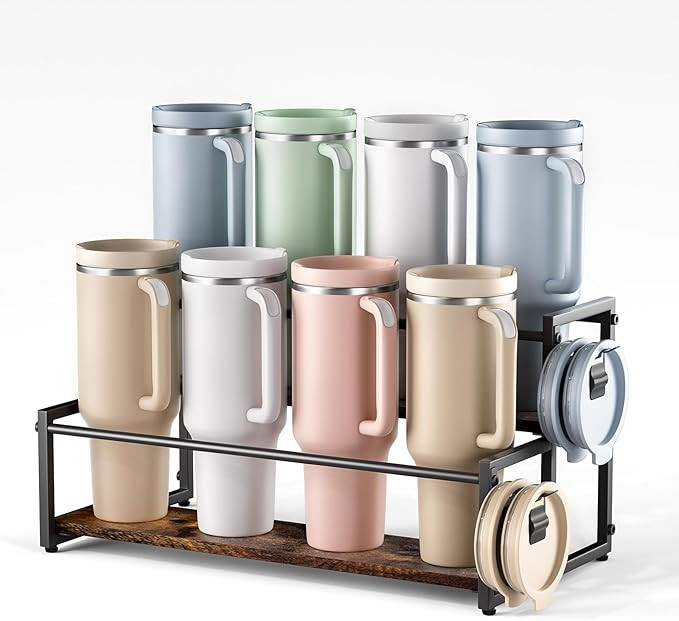 Water Bottle Organizer for Full Stanley and Others' Large Tumbler Organization, Pantry Kitchen Or... | Amazon (US)