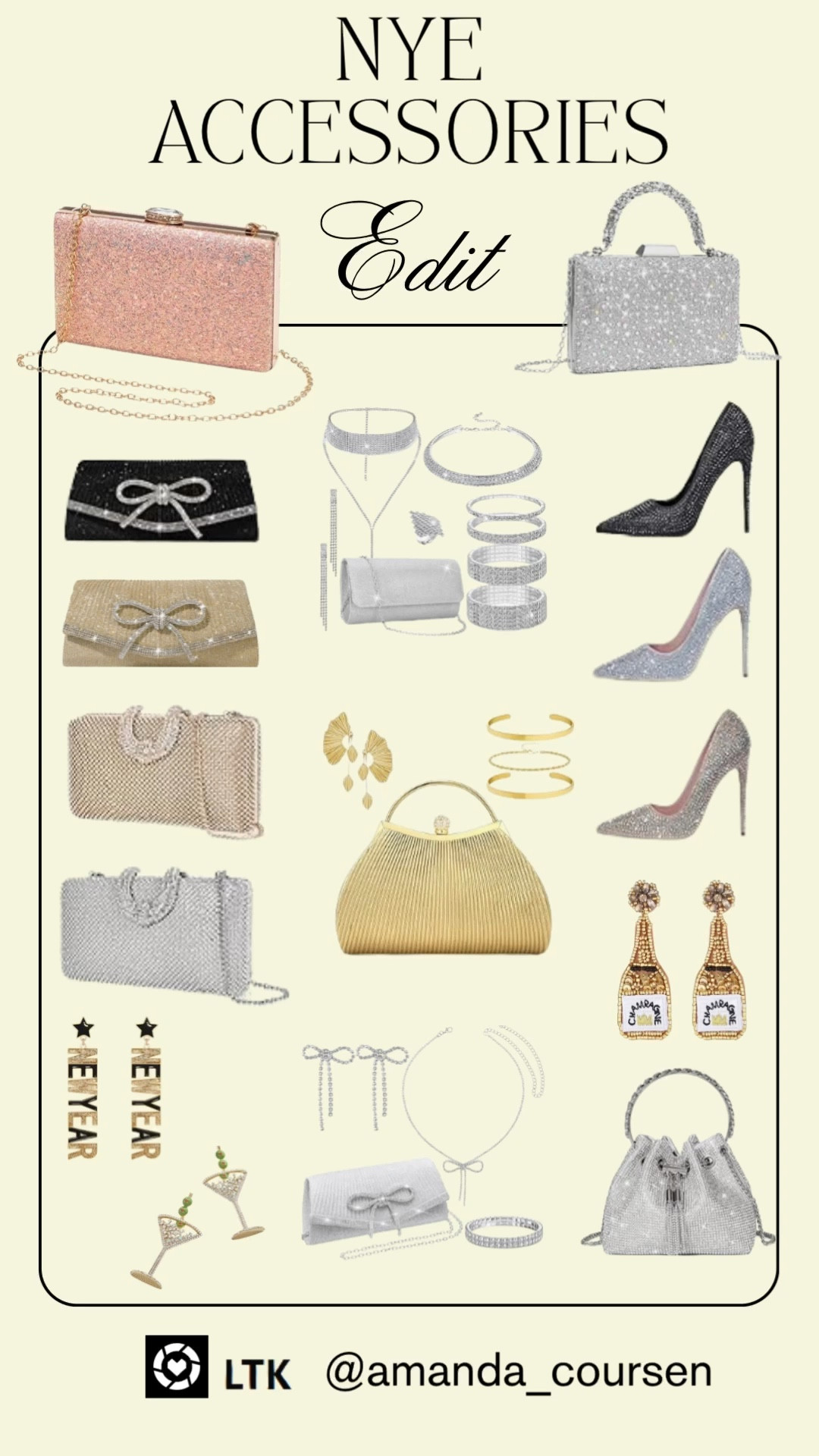 ✨ New Year’s Eve Accessories to Finish Your Look ✨

If you already have your outfit picked out, these New Year’s Eve accessories are what take it from cute to celebration-ready. From statement NYE earrings to sparkly NYE heels and chic NYE purses, these pieces are perfect for ringing in the new year in style.

I’ve linked my favorite martini earrings, rhinestone earrings, dangly earrings, and trendy bow earrings for a fun, festive touch. Pair them with gold heels, silver heels, or black sparkly heels for an effortlessly glam look. Finish it off with NYE necklaces and NYE bracelets that add just the right amount of shine.

Whether you’re heading to a party, date night, or celebrating at home, these New Year’s Eve accessories make it easy to feel polished and festive. Shop all my NYE favorites on LTK ✨

⸻
#nyeaccessories #nyeearrings #nyeheels #newyearsevestyle #newyearseveoutfit #holidayaccessories #statementearrings #rhinestoneearrings #sparklyheels #partyaccessories #eveningaccessories #womensfashion #ltkstyle #ltkfashion #nyeoutfitideas