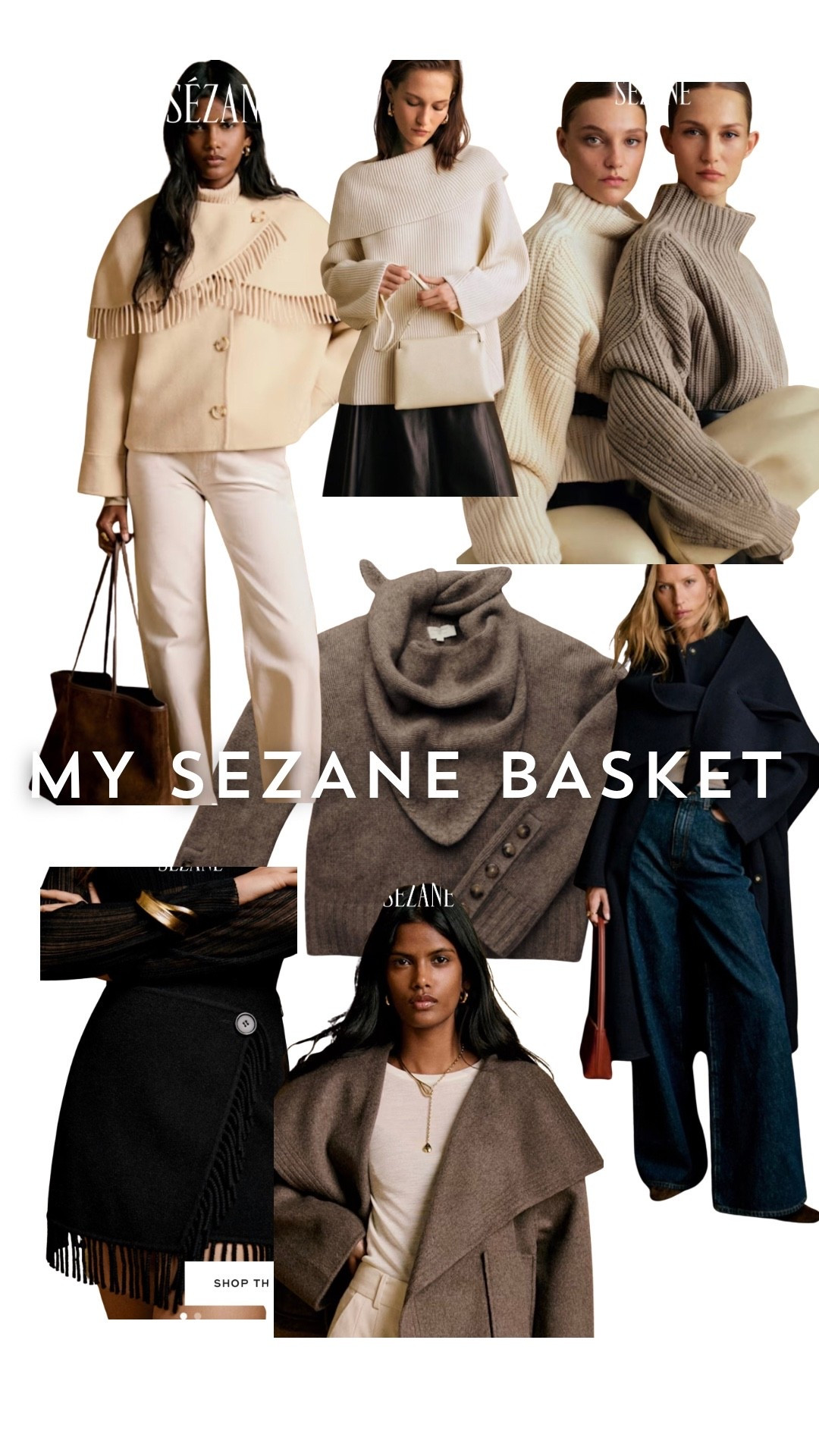 New in Sezane, Sezane knitwear, Sezane coats, fringe coat, wrap coat, chunky jumper, scarf jumper

#LTKuk #LTKautumn #LTKFashionMonth