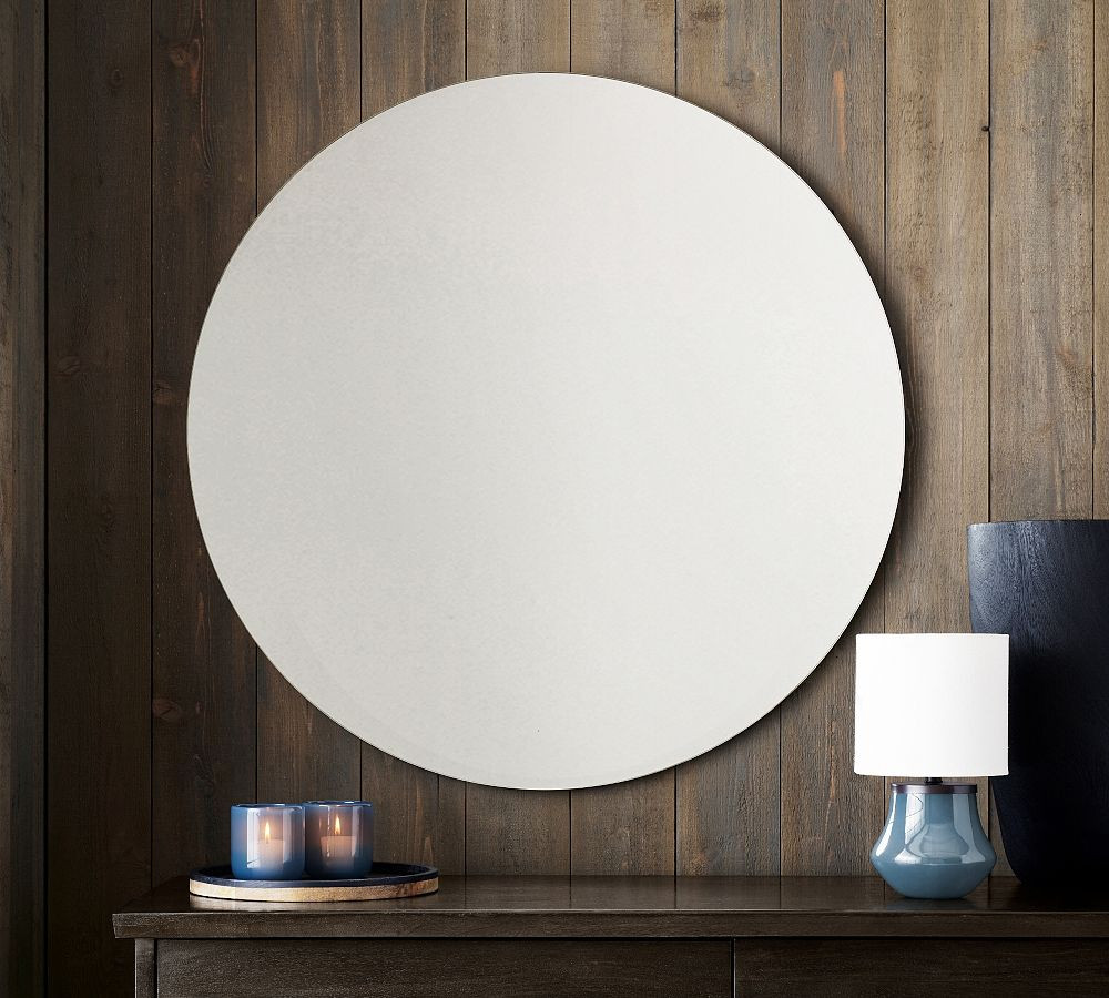 Rienne Frameless Round Wall Mirror | Pottery Barn (US)