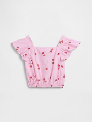 Kids Flutter Sleeve Top | Gap Factory