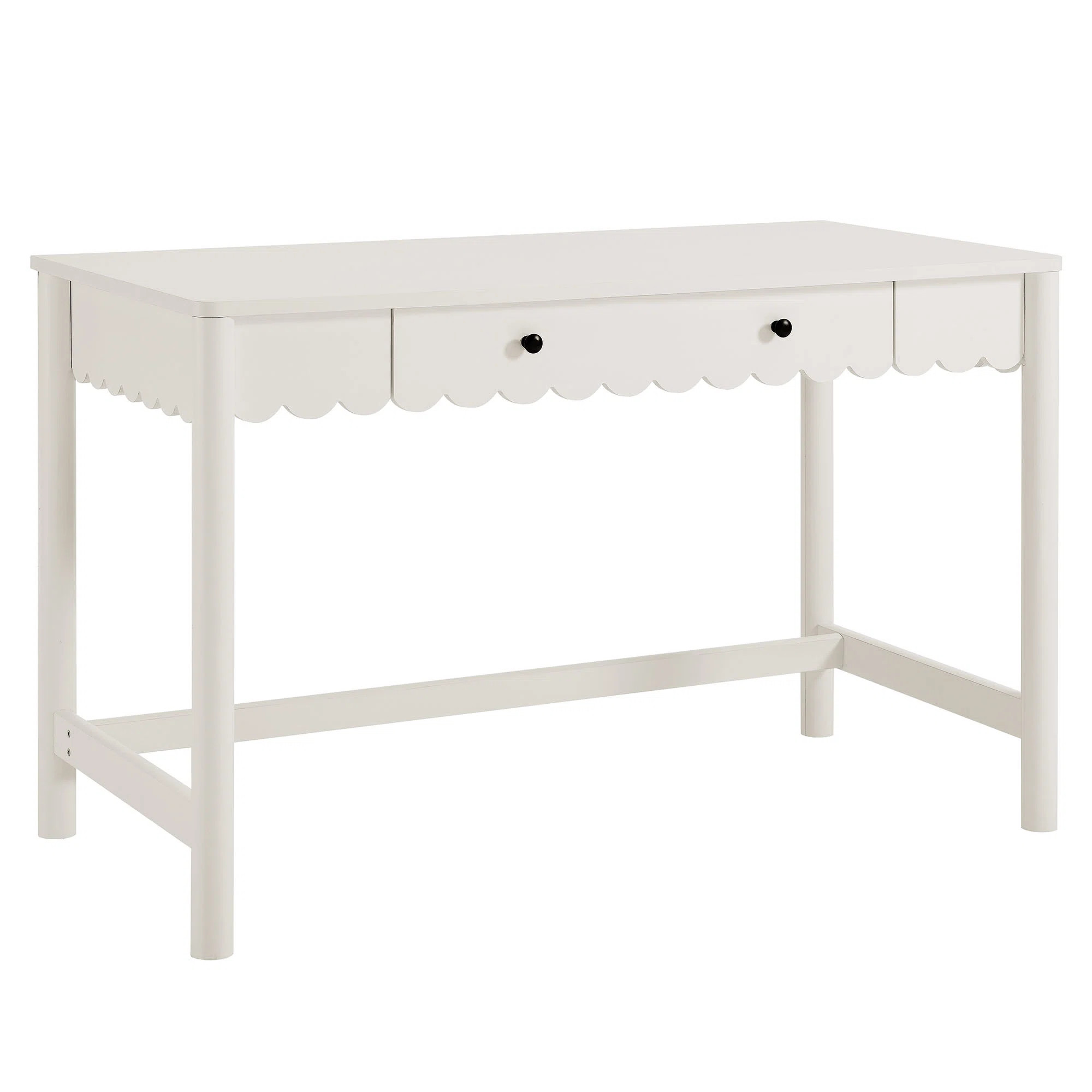 Emmeline 1-Drawer Scallop Writing Desk | Wayfair North America