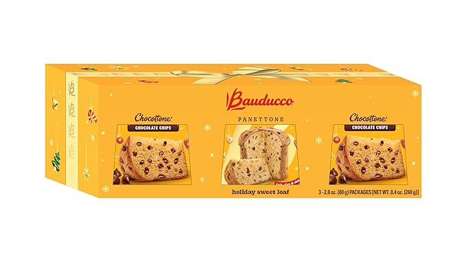 Bauducco Mini Panettone Assorted - Classic, Chocolate Chips, and Vanilla - Moist & Fresh, Traditi... | Amazon (US)