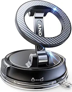 ANDERY Car Phone Holder for Magsafe [78+LBS Strongest Suction & 2400gf Magnetic] 360° Adjustable... | Amazon (US)