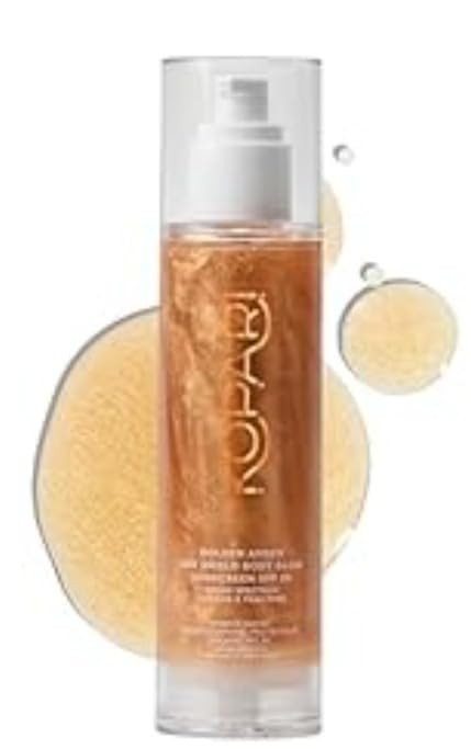 Kopari Sun Shield Body Glow, Broad Spectrum SPF 30, Lightweight Shimmering Gel Texture Absorbs Qu... | Amazon (US)