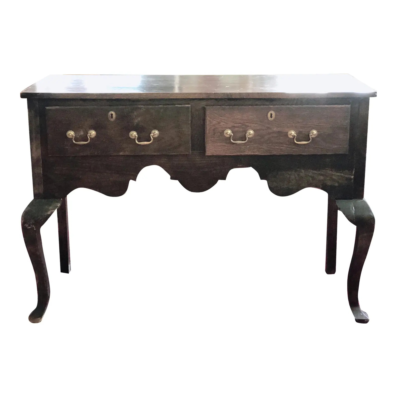 1980s British Traditional Style Oak Sideboard Buffet | Chairish