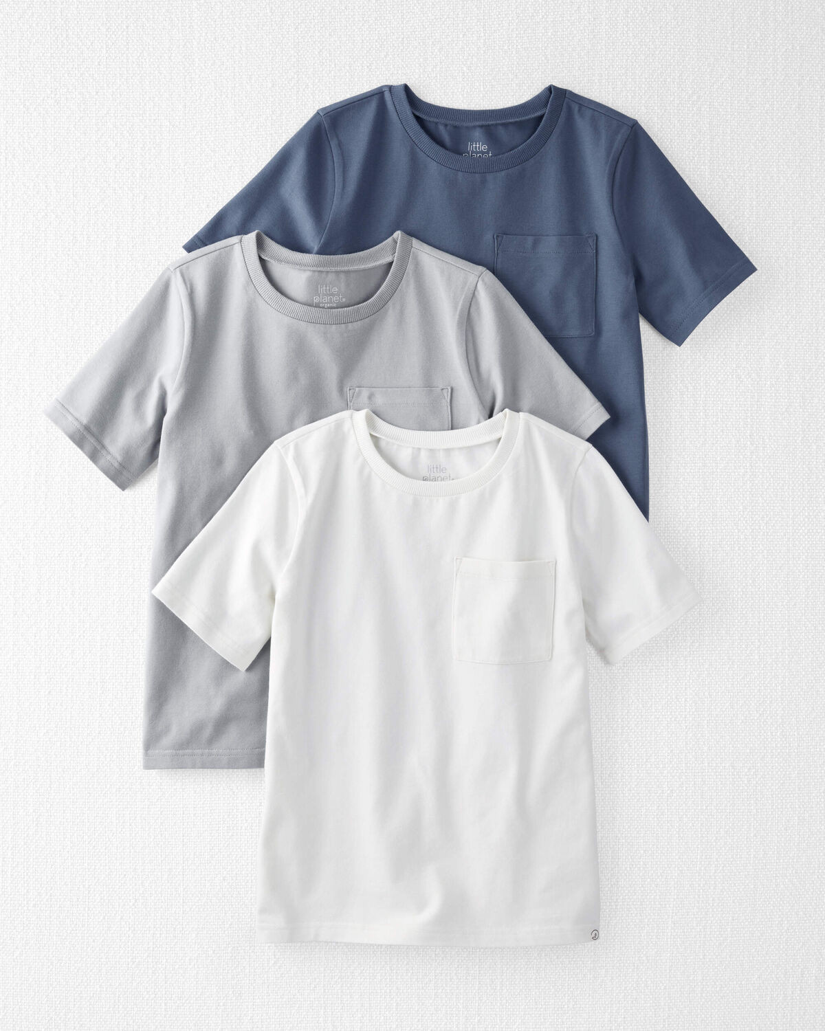 Kid 3-Pack Organic Cotton Pocket Tees | Carter's