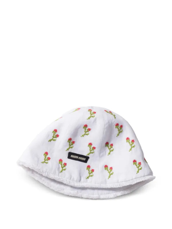 embroidered beanie cap | Farfetch Global