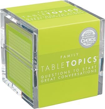 TableTopics Family - 135 Conversation Starter Cards for Game Night, Mealtime, Building Parent-chi... | Amazon (US)