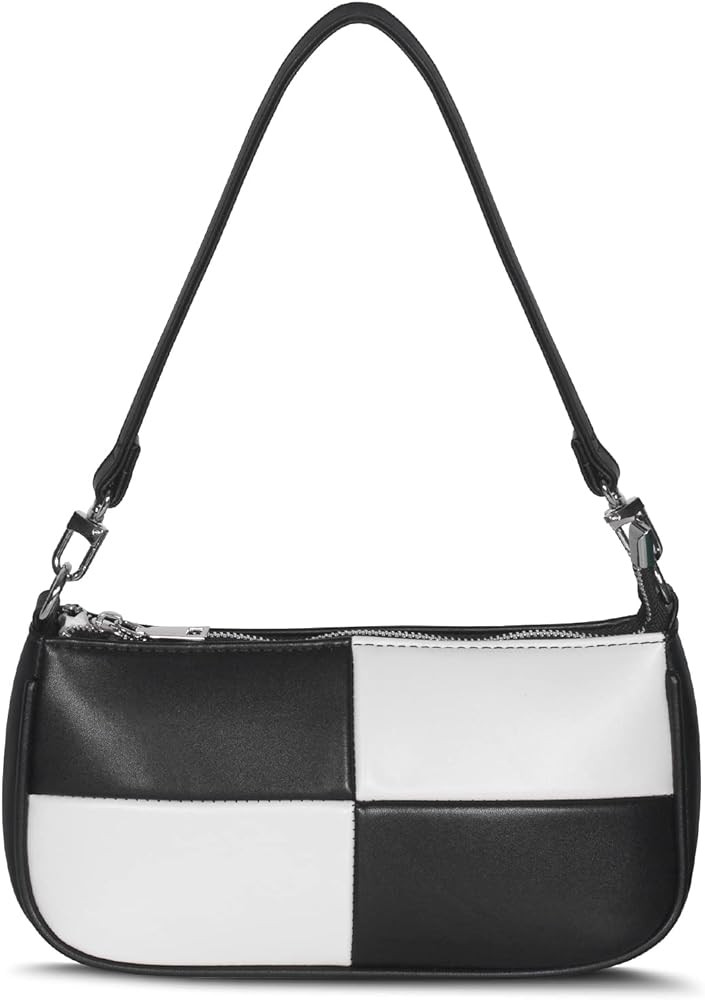 NIUEIMEE ZHOU Shoulder Bag for Women Retro Vegan Leather Classic Clutch Tote HandBags Purses with... | Amazon (US)