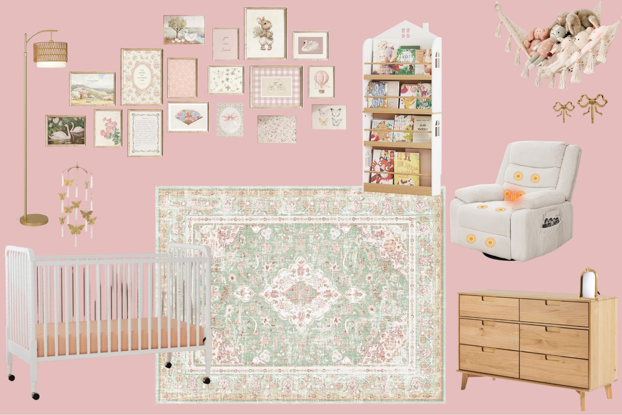 Baby Girl Nursery Inspo ✨💓

#LTKFamily #LTKHome #LTKBaby