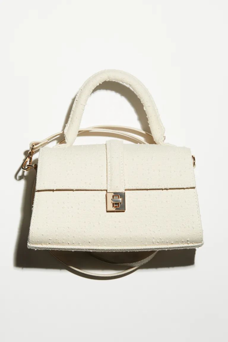 Textured Crossbody Bag - Cream - Ladies | H&M US | H&M (US + CA)