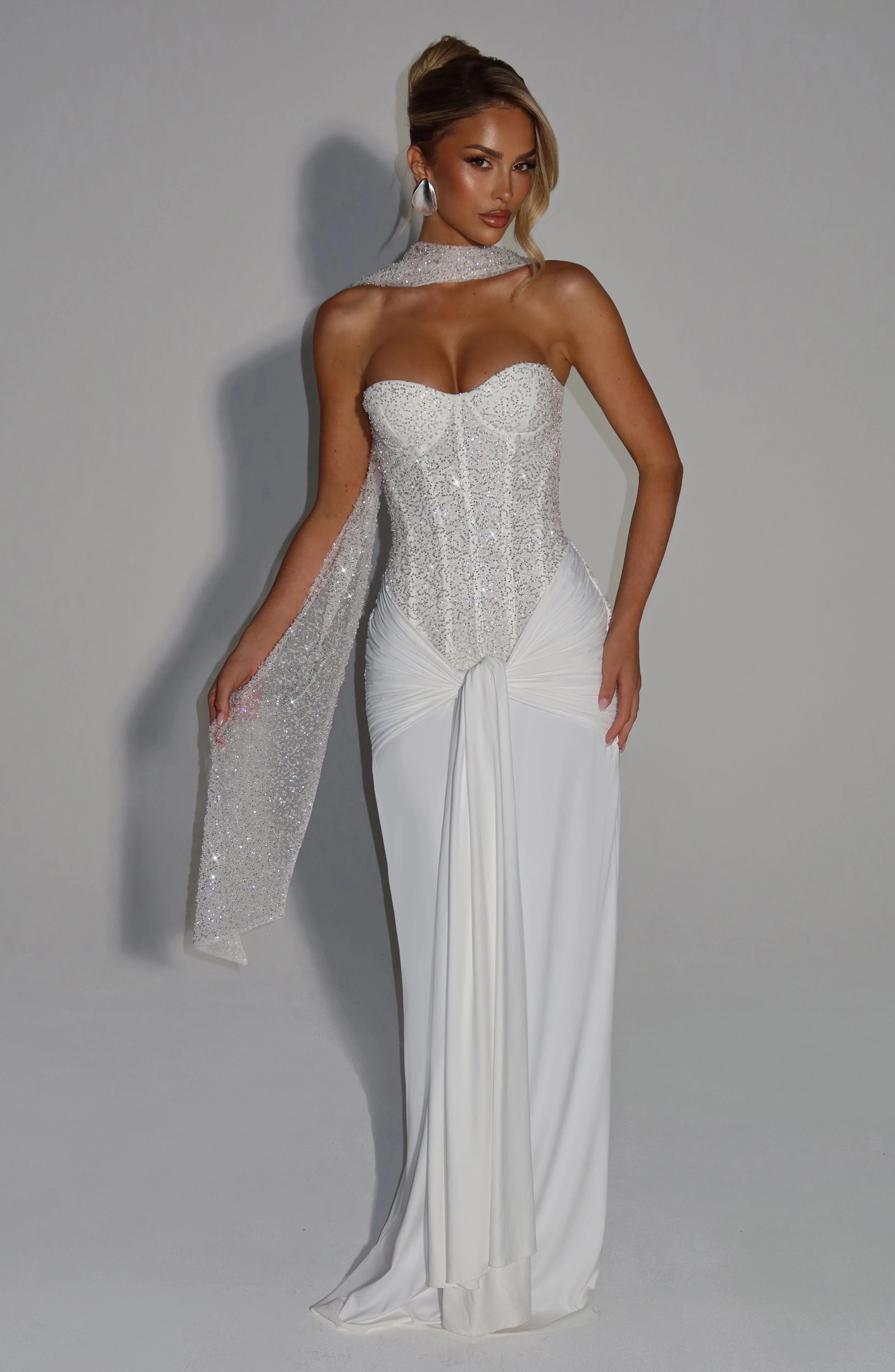 Carina Maxi Dress - Ivory | Babyboo (global)