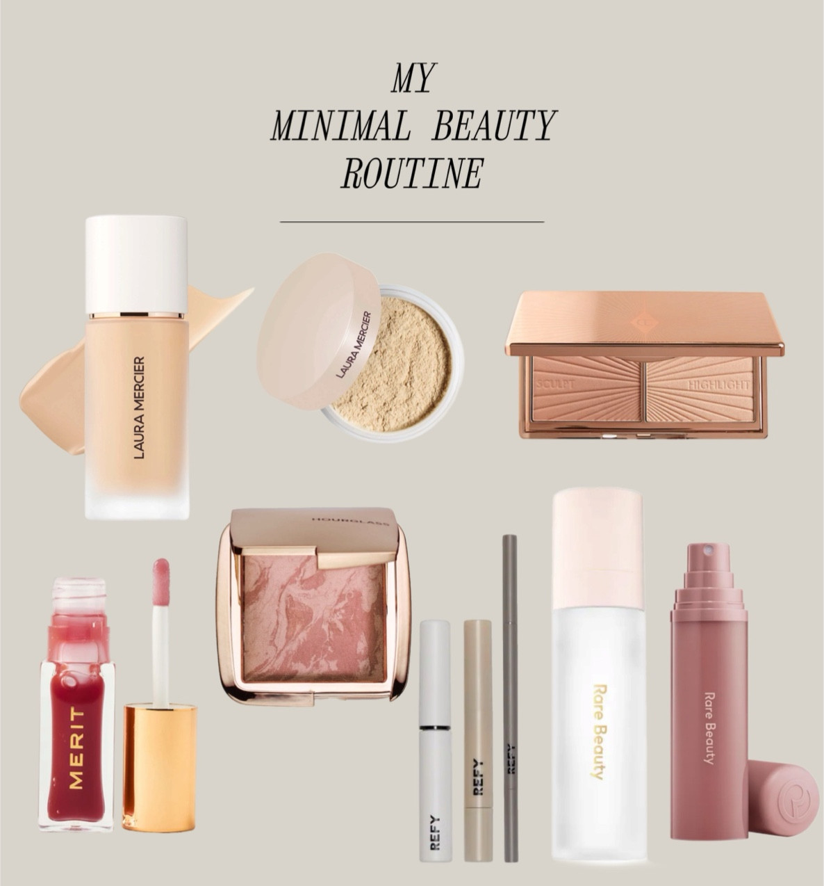 My minimal daily beauty routine 

#LTKfindsunder50 #LTKbeauty #LTKfindsunder100