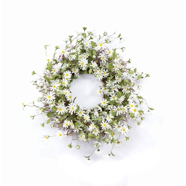 White Daisy Wreath | Bellacor