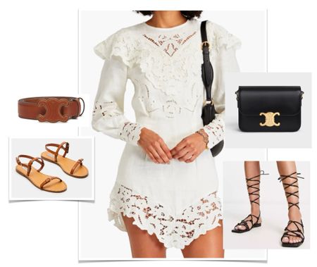 This Isabel Marant look reminded me of a Valentino look from years ago when they walked a broderie dress with gladiator sandals. 
This one is on super sale and I’m packing it for spring break. I get chilled easily and I love a sleeve in this transitional weather. This also makes for a great Easter drEaster

#LTKworkwear #LTKwedding #LTKsalealert