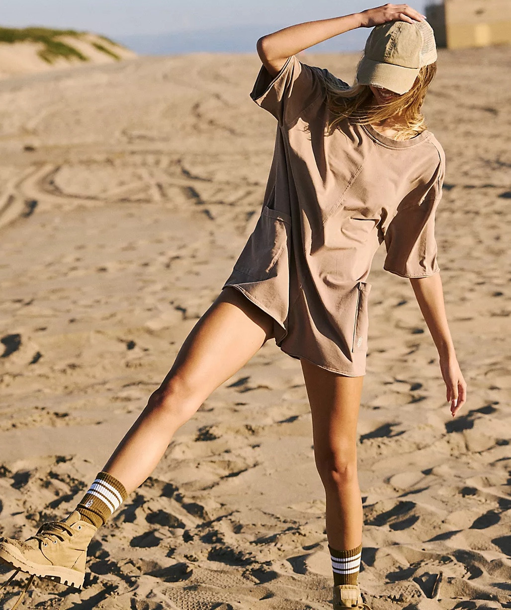 Hot Shot Tee Romper | Free People

#LTKSeasonal #LTKfitness #LTKswim