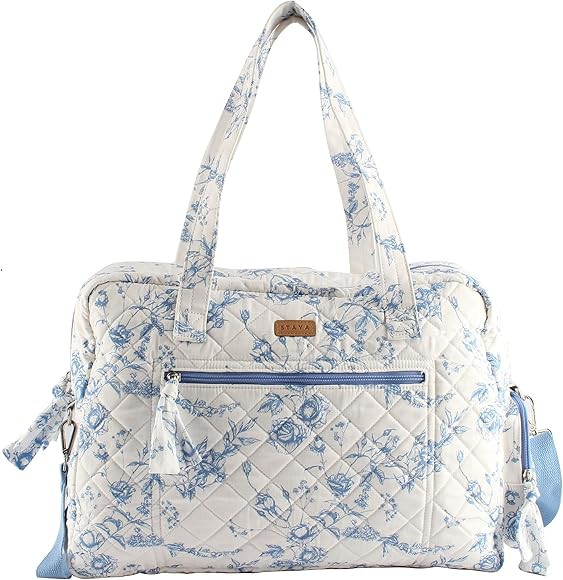 Staya Overnight Bag, Overnight Bag, Weekender Bags for Women, Quilted Bag, Weekender, Travel Bag,... | Amazon (US)