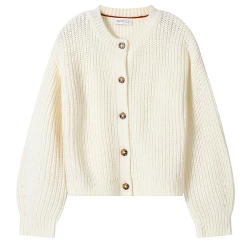 Girls' Cardigan with Button Loose Long Sleeve Shrug Sweaters Cropped Uniforms Kids Knit Sweater O... | Amazon (US)