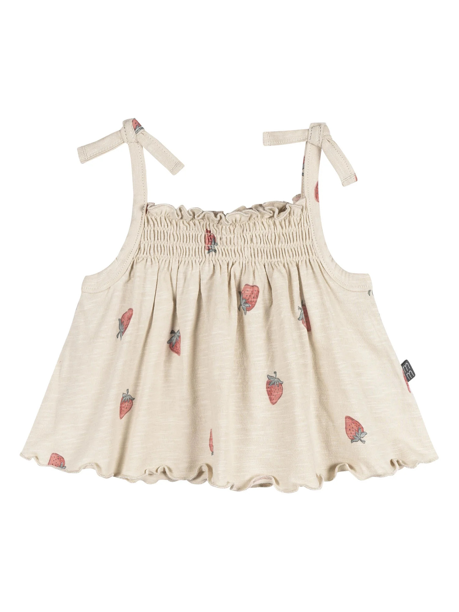 Modern Moments by Gerber Baby Girl Organic Smocked Sleeveless Top, Sizes 0/3 Months - 24 Months | Walmart (US)