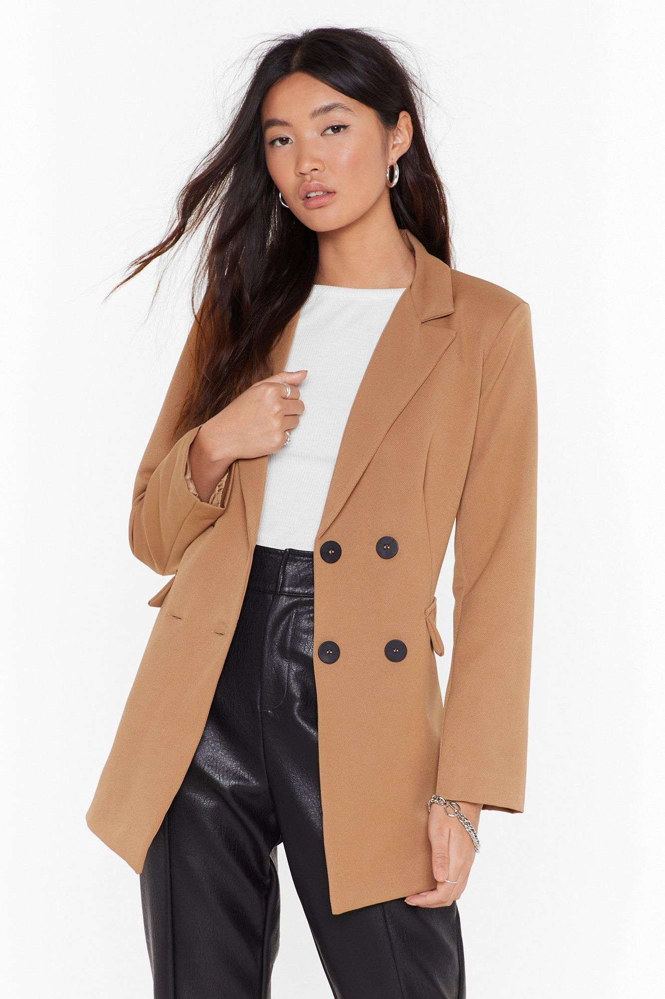 Womens Tailored to Your Needs Double Breasted Blazer - Camel | NastyGal (US & CA)