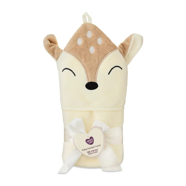 Parent's Choice Baby Hooded Towel with Cotton Deer Design | Walmart (US)