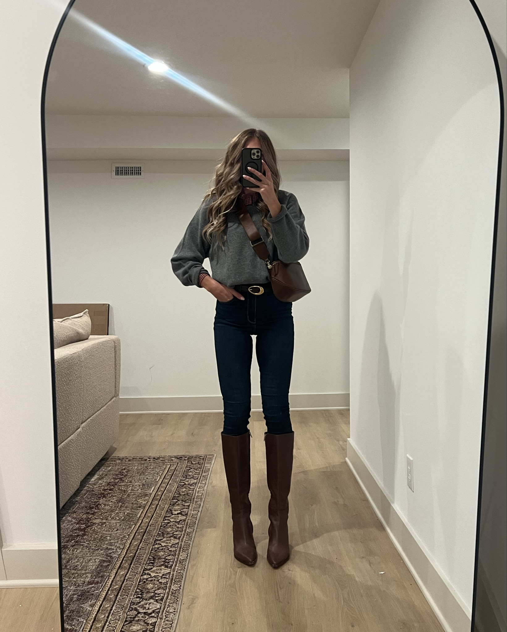 Ways to wear a grey cashmere sweater:
Sizing: 
Sweater: Runs TTS but I sized up to a medium for an oversized fit + I am taller so wanted the extra length.  This is an investment but it is incredibly comfortable and soft and will last.  However I did link some other similar sweaters at lower price points as well! They are under “similar”

Blouse and turtleneck: Wearing small tall

Skinny jeans: These have been my favorite stretchy skinny jeans for years! Run tts 4 extra long. 

Sweat set: sized up to large in sweatshirt for oversized fit and my true size in lounge pants (medium long)

Coat: size small tall

Boot cut jeans: These fit incredible.  They are stretchy and zero cons.  Wearing my true size 4 long. 

Satin pants: wearing my usual medium. 

Sized down in checkered jacket. 


Fall outfits, tall girl friendly, aritzia, j crew, gap, fall outfit ideas, ways to wear, tall sizes, long inseam, Ashley Bell, Tallblondebell


#LTKSeasonal #LTKTall #LTKStyleTip