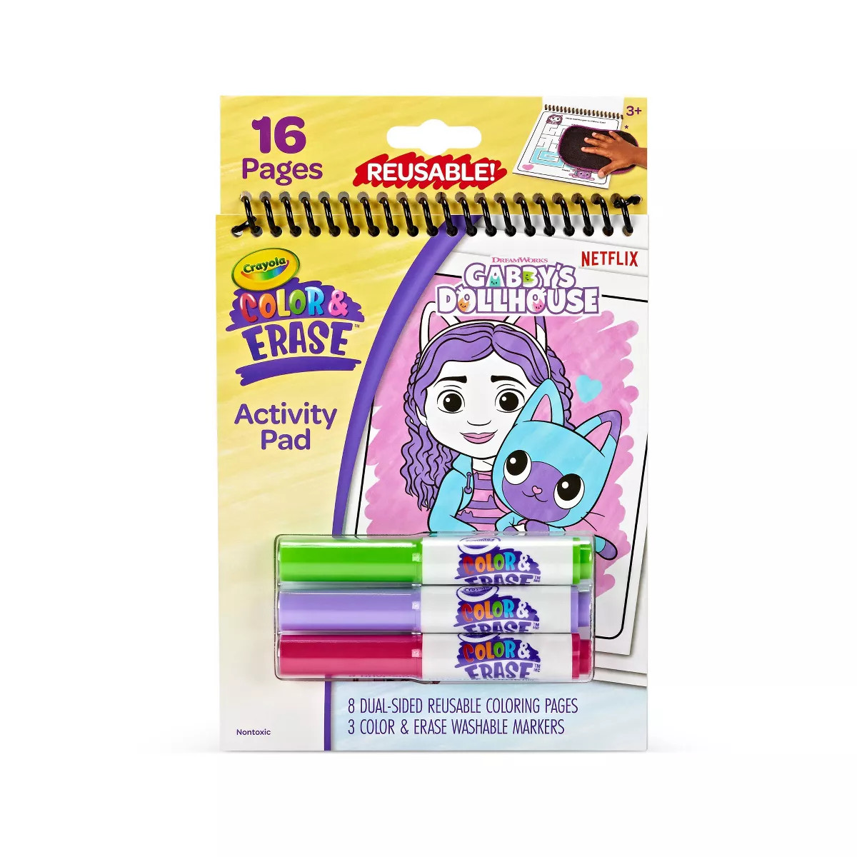 Crayola Gabby's Dollhouse Color & Erase Reusable Activity Pad | Target