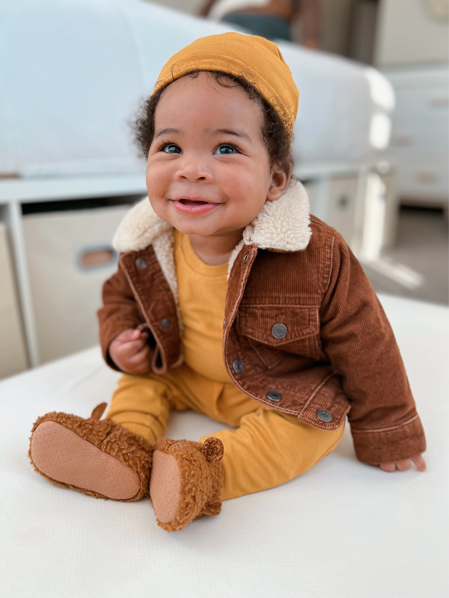 Baby boy looking so cute and comfy in his jogger set & knotted hat. We have the marigold, charcoal and rust colors. 

#LTKFind #LTKkids #LTKbump