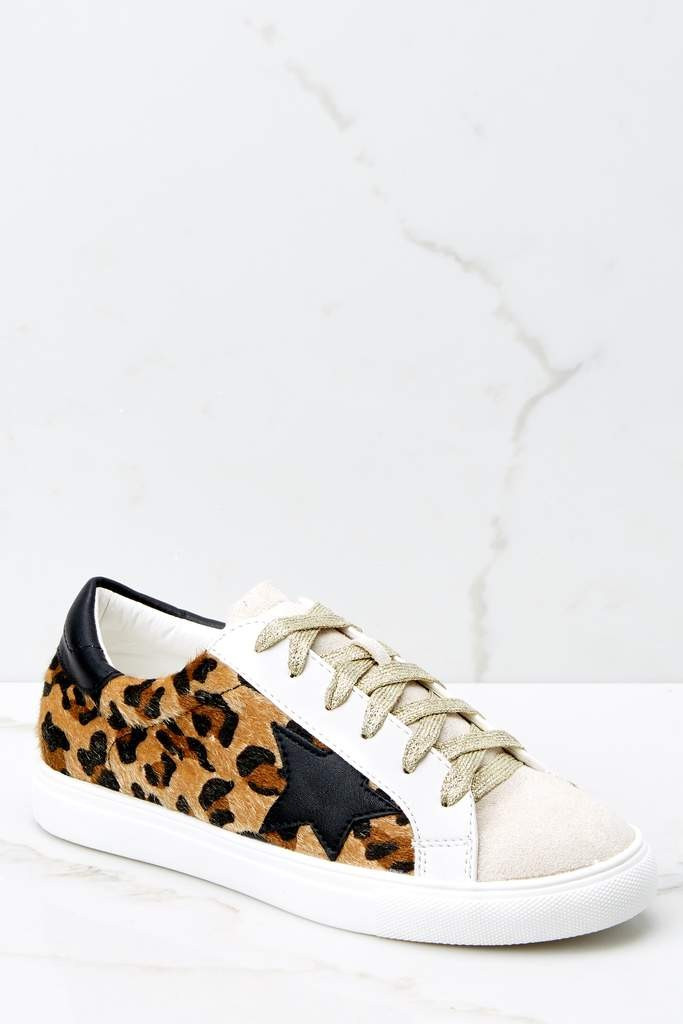 Make The Deal Leopard Print Sneakers | Red Dress 