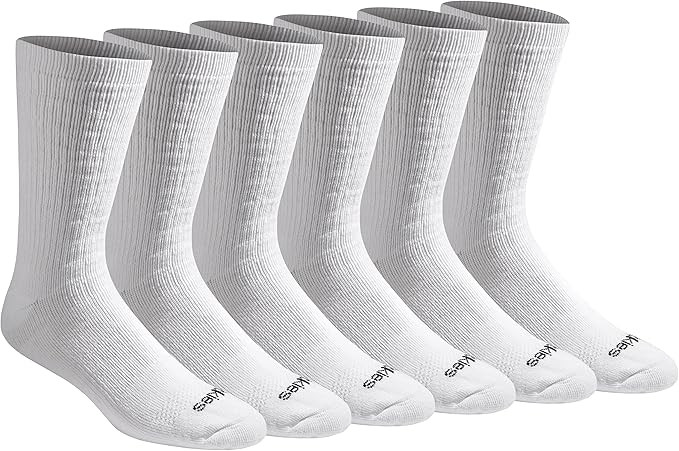 Dickies Men's Dri-Tech Moisture Control Max Full Cushion Crew Socks, Available in M-XL (6, 12 Pai... | Amazon (US)