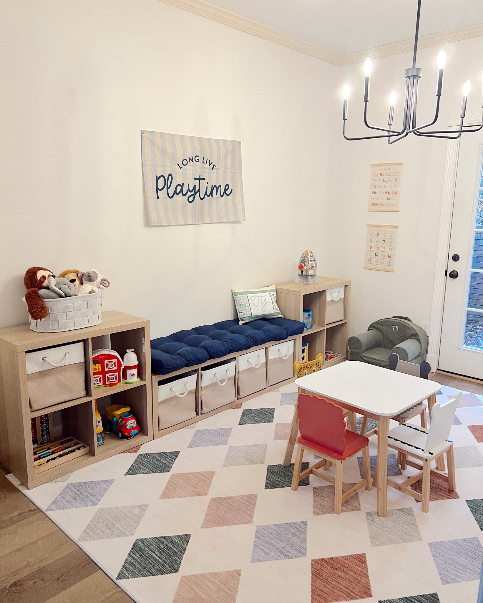 My new favorite room in our house — working on making our house a home this year & this room was at the top of my list! As much as I hate to see my beautiful dining room table stored away, Ty is loving this space!✨ 

#LTKKids #LTKHome #LTKmomlife