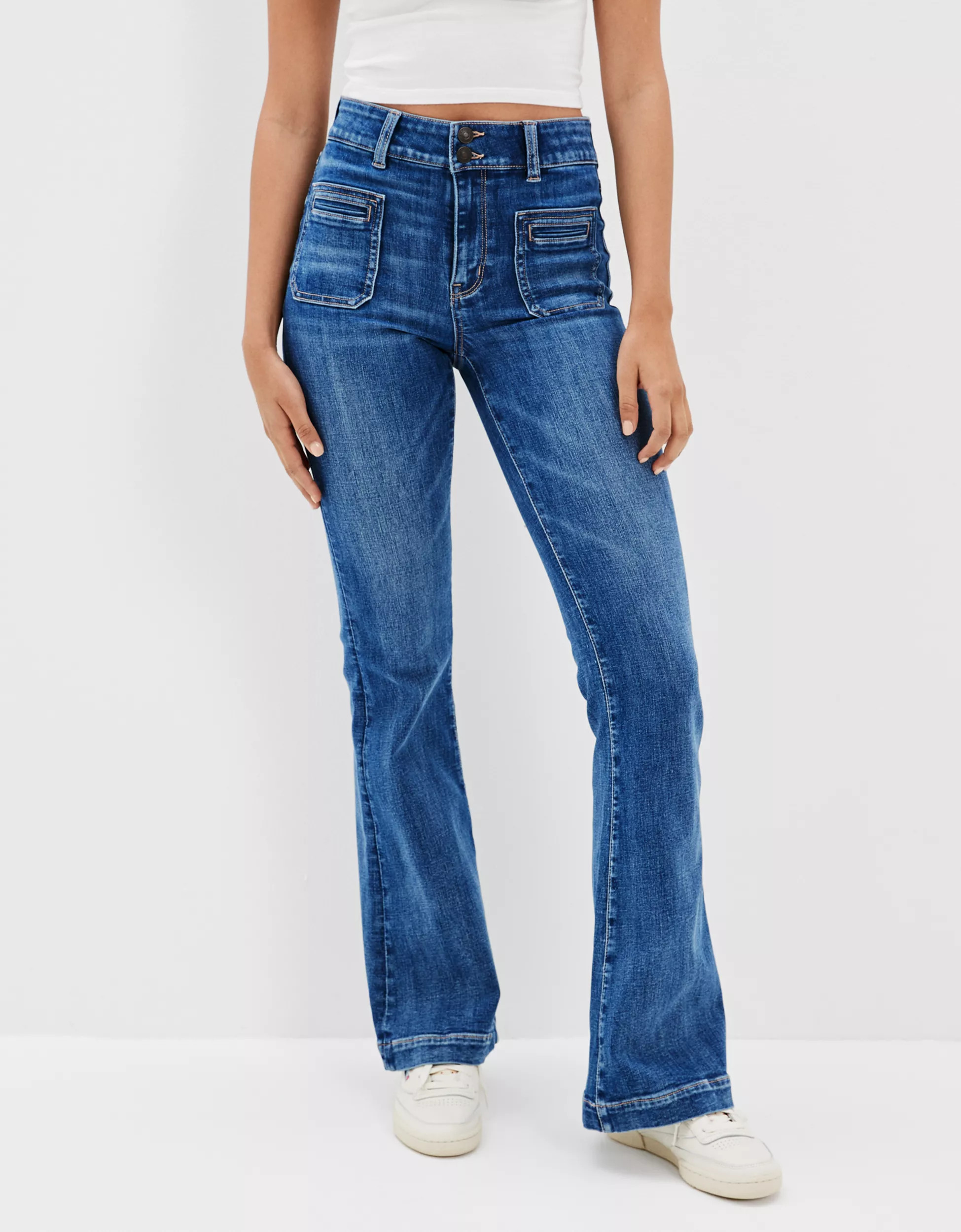 AE Ne(x)t Level Super High-Waisted Flare Jean | American Eagle Outfitters (US & CA)