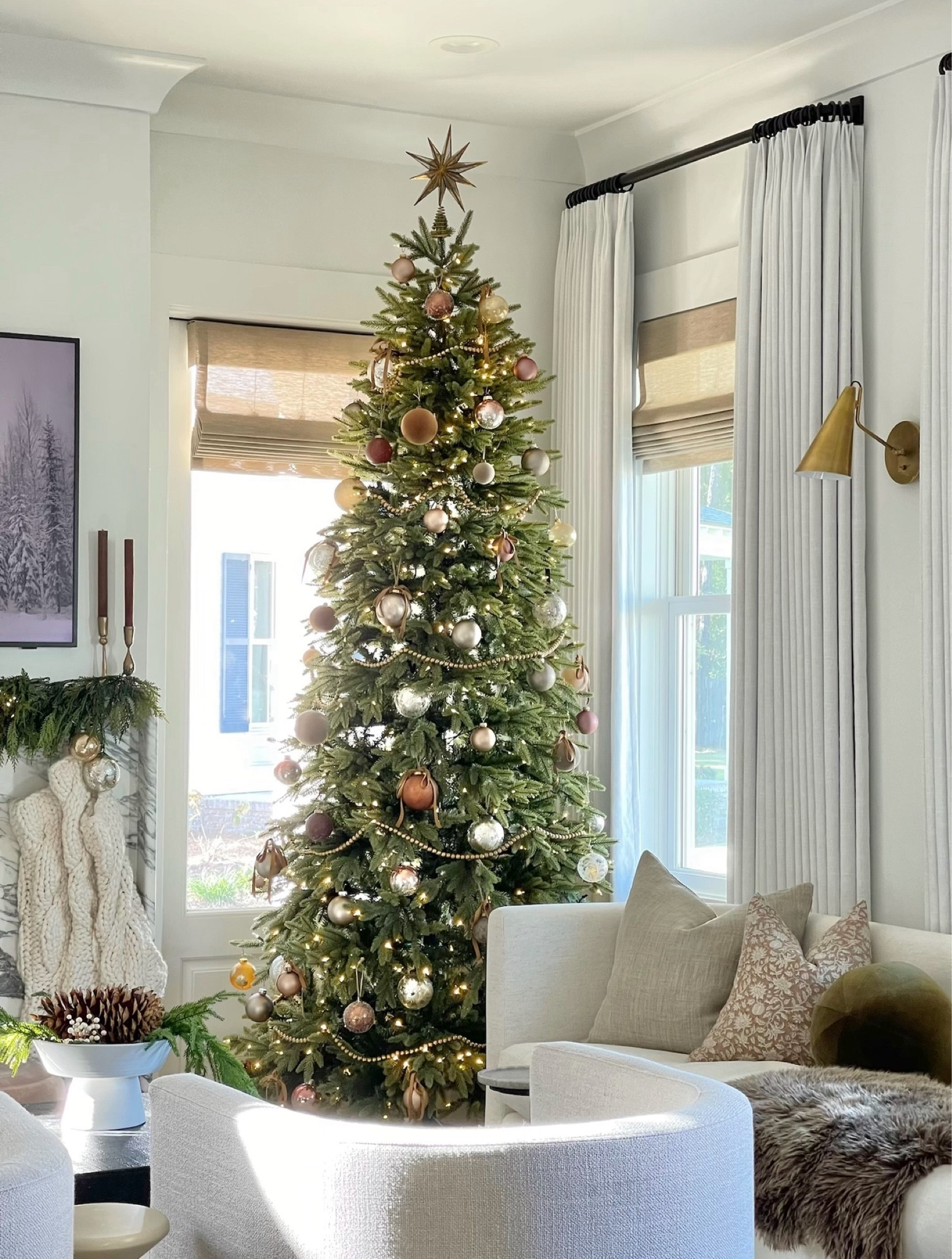 Totally still here for the continued brown ornament trend this year!  I found several gorgeous ball Christmas ornaments I love from @Wayfair and a similar star tree topper!  I love that I can find everything I need for my holiday home at Wayfair during the Black Friday Sneak Peek with up to 70% off and fast shipping!
#wayfair #wayfairpartner 

Christmas decor, Christmas ornaments, Christmas tree, holiday ornaments 

#LTKSaleAlert #LTKHome #LTKHoliday