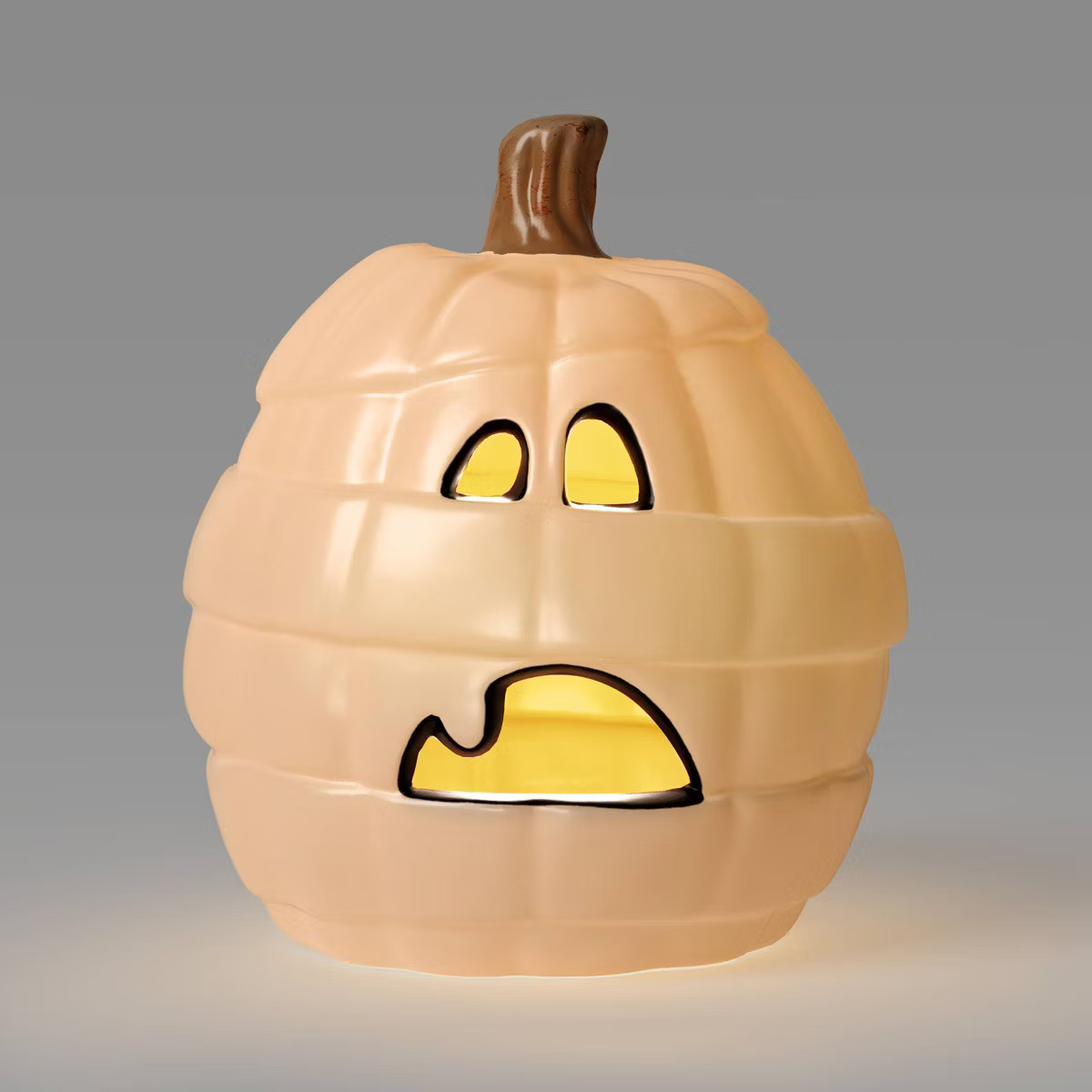 9" Light Up Pumpkin with Timer Halloween Decorative Prop White - Hyde & EEK! Boutique™: Indoor/... | Target